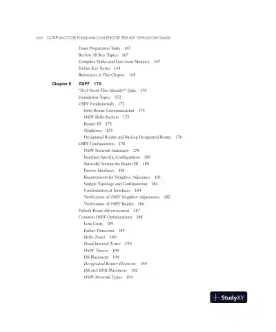 CCNP and CCIE Enterprise Core ENCOR 350-401 Official Cert Guide (2023) - Page 20 preview image