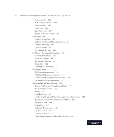 CCNP and CCIE Enterprise Core ENCOR 350-401 Official Cert Guide (2023) - Page 24 preview image