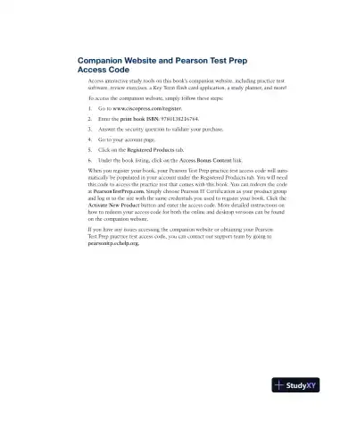 CCNP and CCIE Enterprise Core ENCOR 350-401 Official Cert Guide (2023) - Page 3 preview image