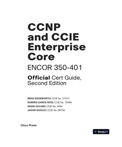 CCNP and CCIE Enterprise Core ENCOR 350-401 Official Cert Guide (2023) - Page 5 preview image