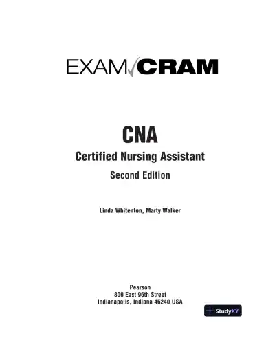CNA certified nursing assistant exam cram Edition: 2nd edition. (2017) - Page 3 preview image