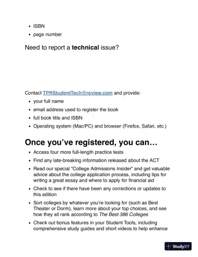 ACT Prep: 6 Practice Tests + Content Review + Strategies (2021) - Page 11 preview image