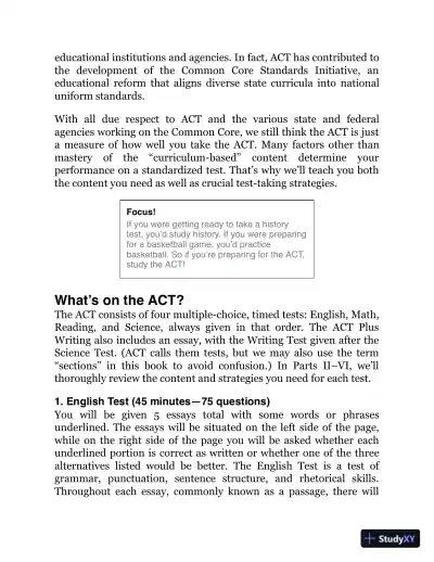 ACT Prep: 6 Practice Tests + Content Review + Strategies (2021) - Page 16 preview image