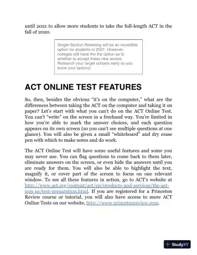 ACT Prep: 6 Practice Tests + Content Review + Strategies (2021) - Page 23 preview image