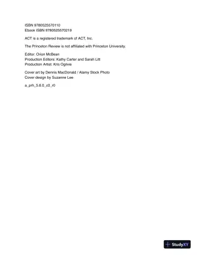 ACT Prep: 6 Practice Tests + Content Review + Strategies (2021) - Page 5 preview image