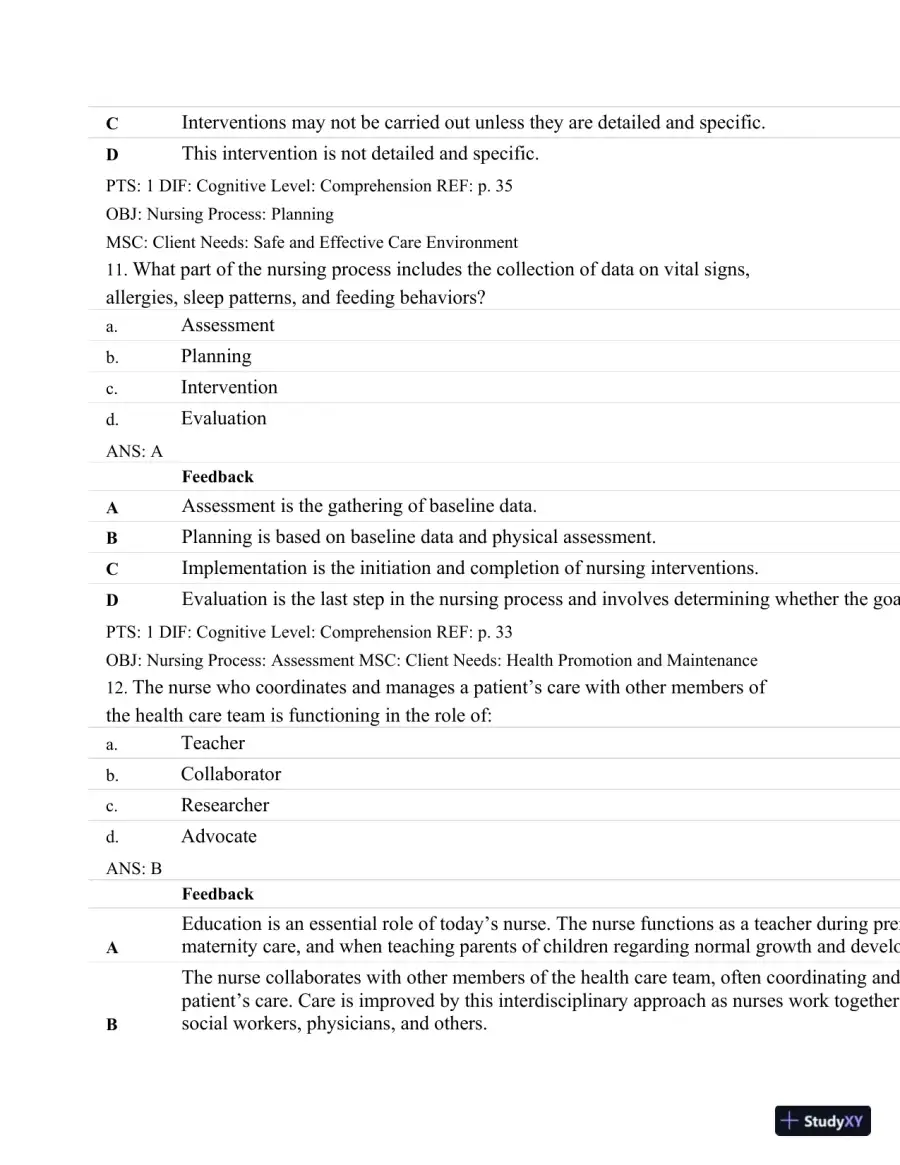Test Bank For Maternal-Child Nursing, 4th Edition, page 21