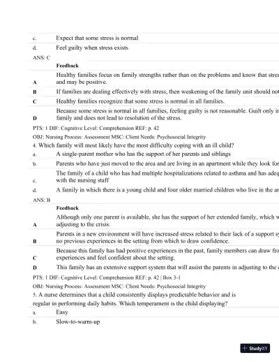 Test Bank For Maternal-Child Nursing, 4th Edition - Page 26 preview image