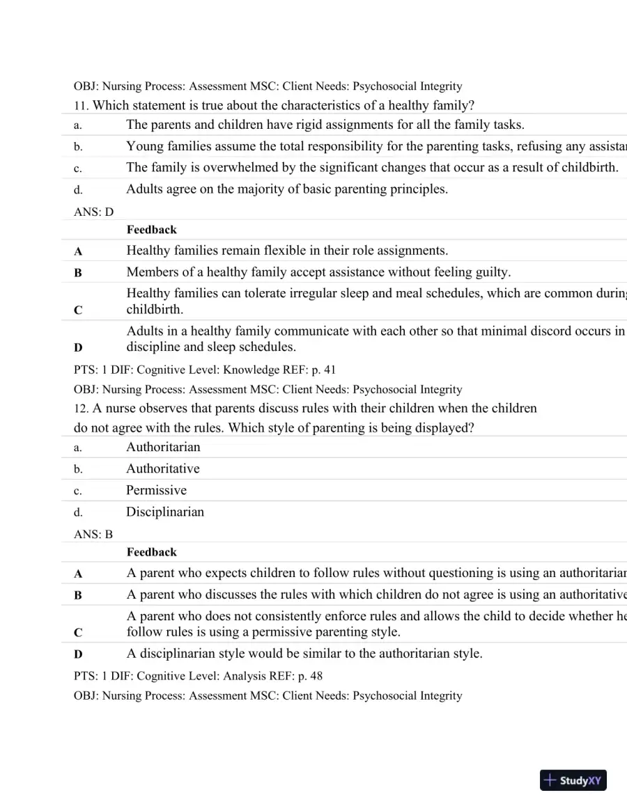Test Bank For Maternal-Child Nursing, 4th Edition, page 30