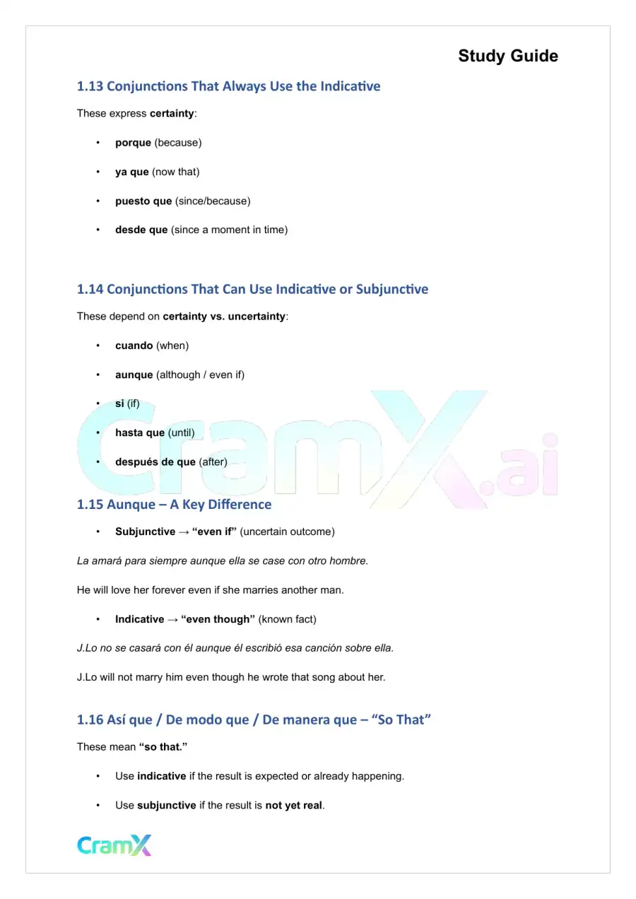 Spanish II - Passive Voice Conjunctions Sentence Variations, page 5