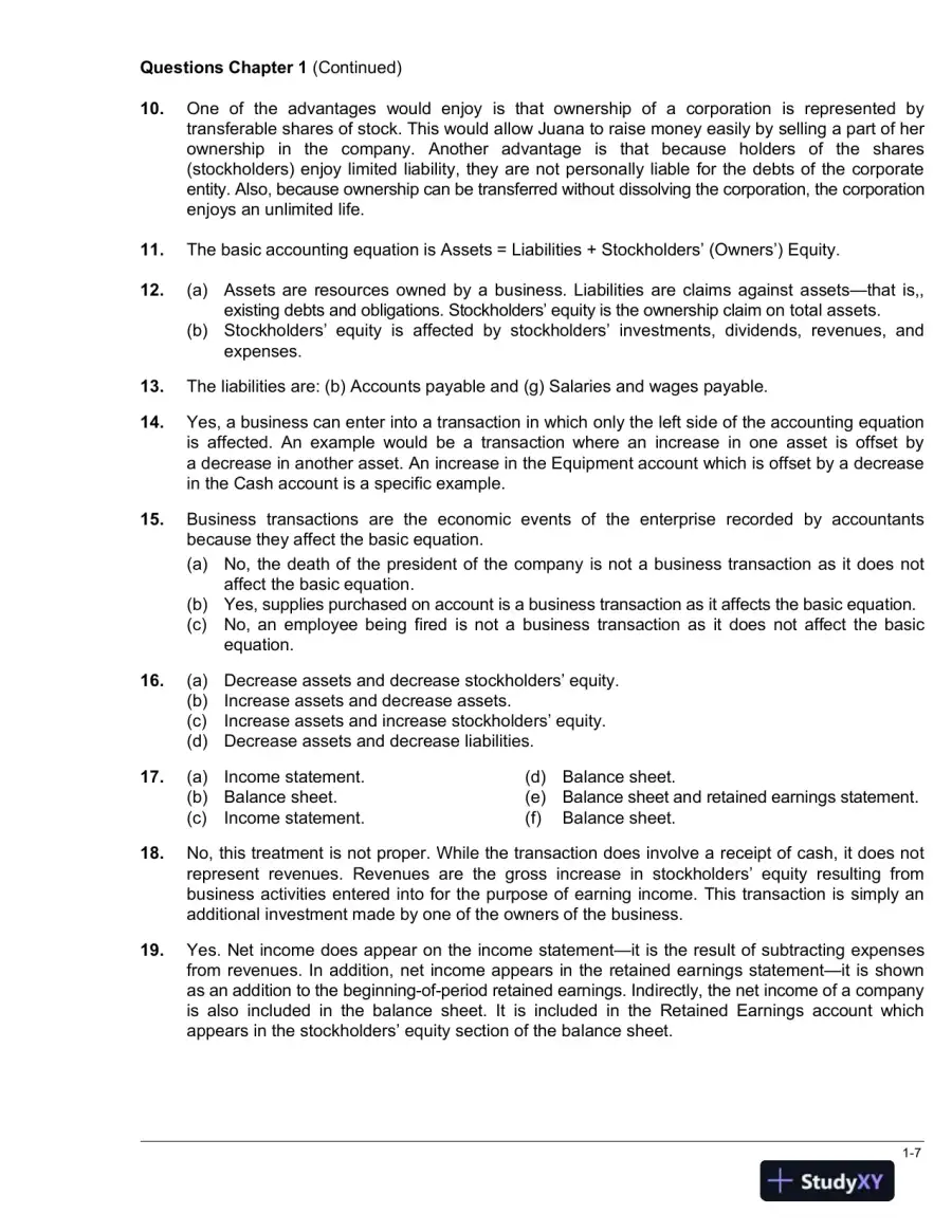 Solution Manual for Financial Accounting, 3rd Edition, page 11