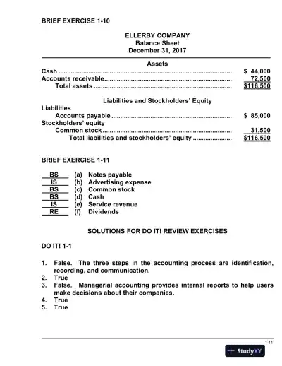 Solution Manual for Financial Accounting, 3rd Edition - Page 15 preview image