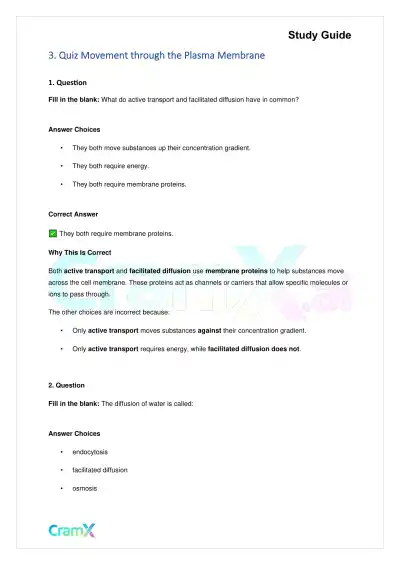 Biology - The Biology of Cells - Page 5 preview image