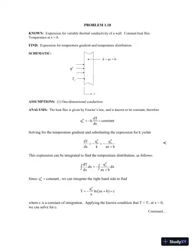 Solution Manual For Fundamentals of Heat and Mass Transfer, 8th Edition - Page 12 preview image