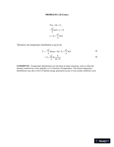 Solution Manual For Fundamentals of Heat and Mass Transfer, 8th Edition - Page 13 preview image