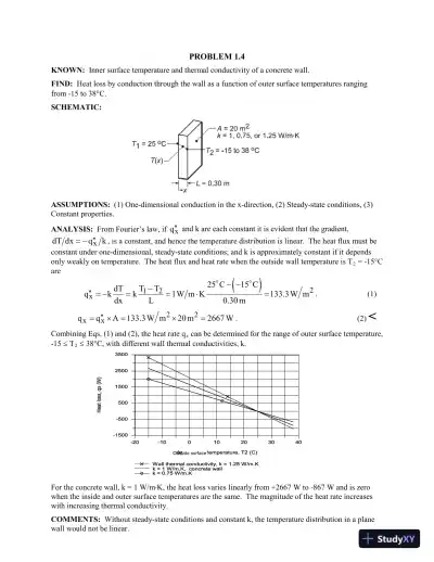 Solution Manual For Fundamentals of Heat and Mass Transfer, 8th Edition - Page 5 preview image