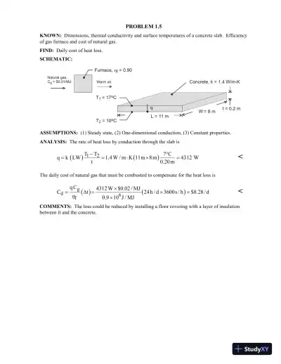 Solution Manual For Fundamentals of Heat and Mass Transfer, 8th Edition - Page 6 preview image