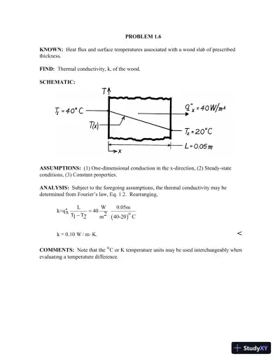 Solution Manual For Fundamentals of Heat and Mass Transfer, 8th Edition - Page 7 preview image
