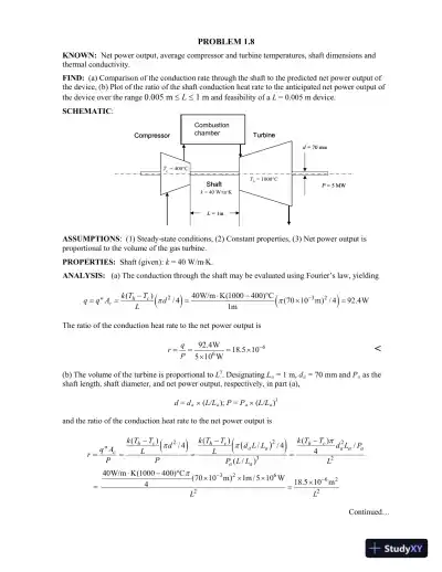 Solution Manual For Fundamentals of Heat and Mass Transfer, 8th Edition - Page 9 preview image
