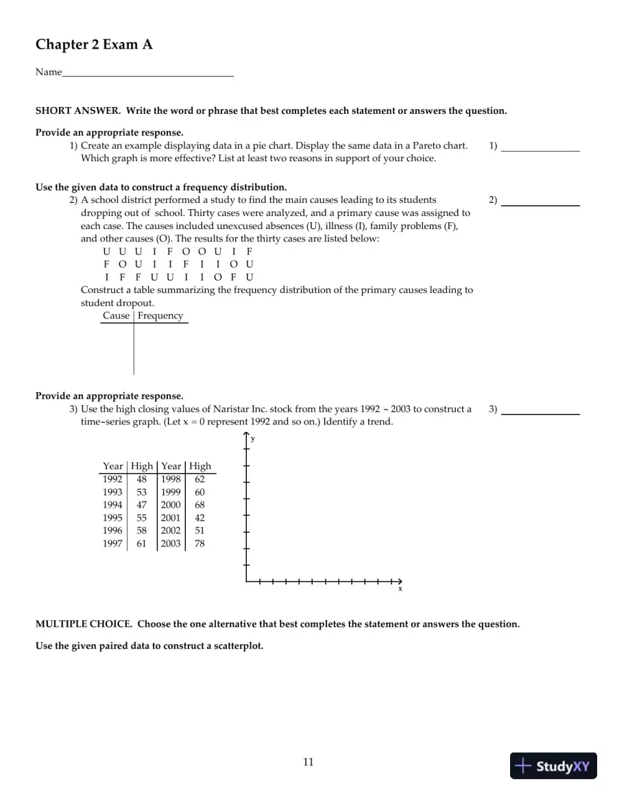 Test Bank For Elementary Statistics, 12th Edition, page 12