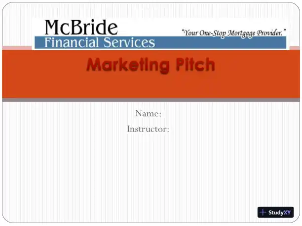 Marketing Pitch - Page 1 preview image