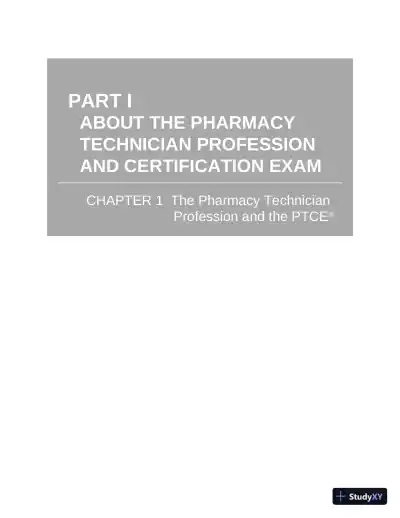 Master the Pharmacy Technician Certification PTCE Exam (2020) - Page 17 preview image