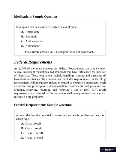 Master the Pharmacy Technician Certification PTCE Exam (2020) - Page 23 preview image