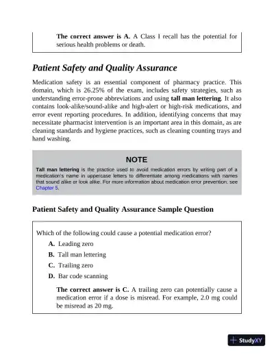 Master the Pharmacy Technician Certification PTCE Exam (2020) - Page 24 preview image