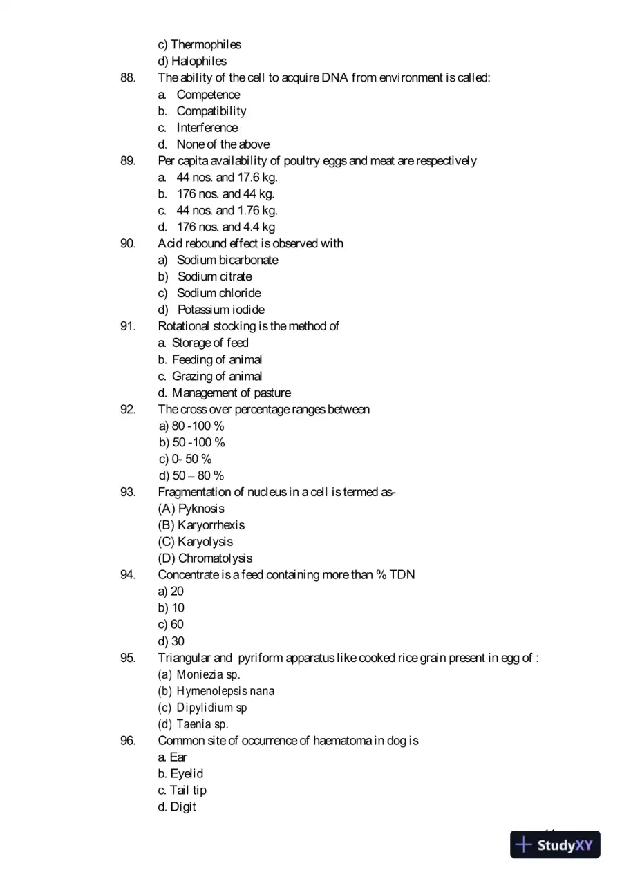 Nursing Diagnosis Practice Exam With Answers (1002 Solved Questions), page 12