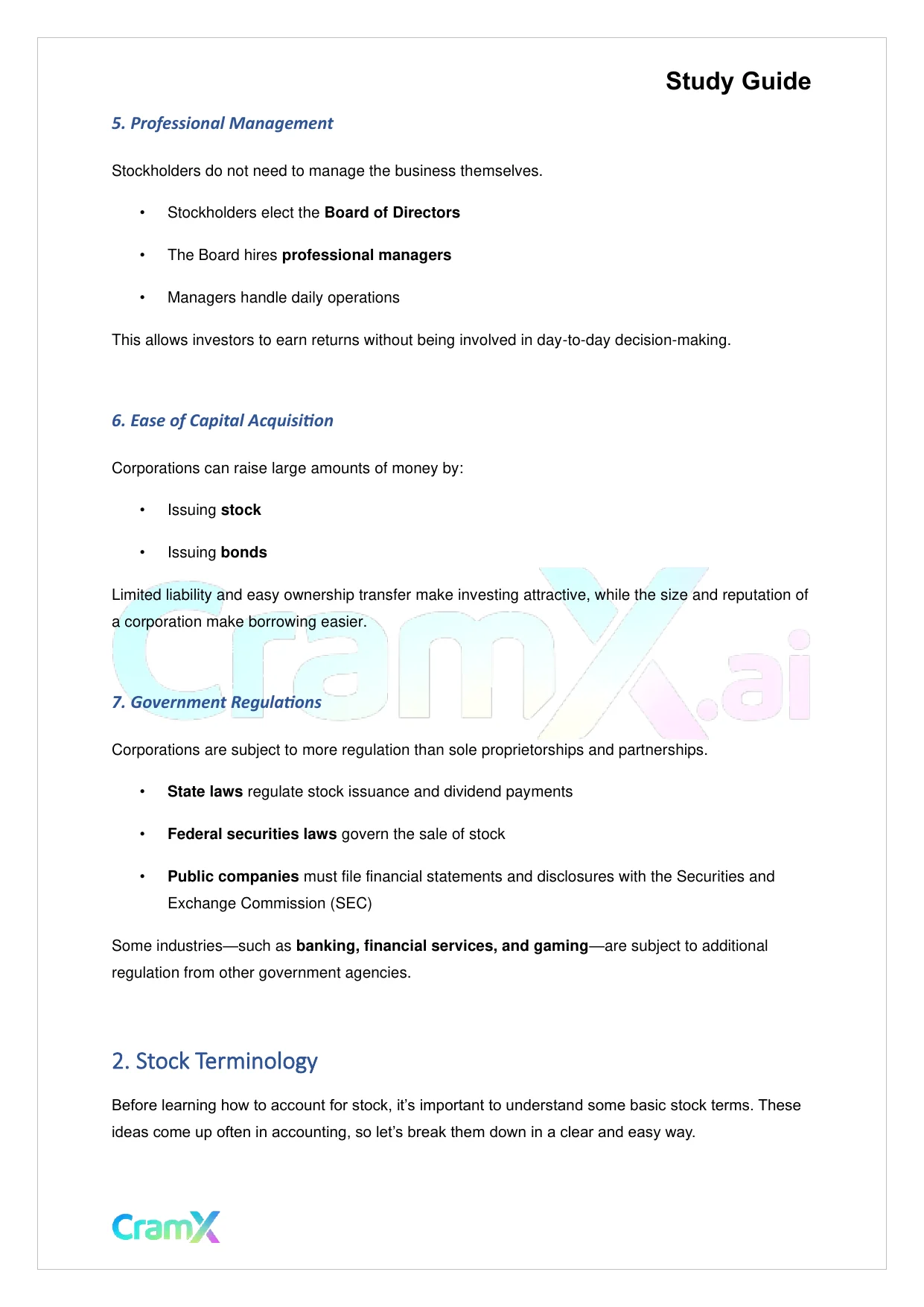 Accounting Principles II – Corporations - Page 4 preview image