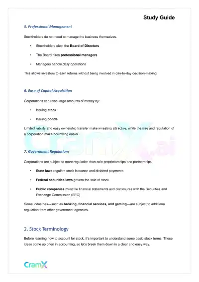 Accounting Principles II – Corporations - Page 4 preview image