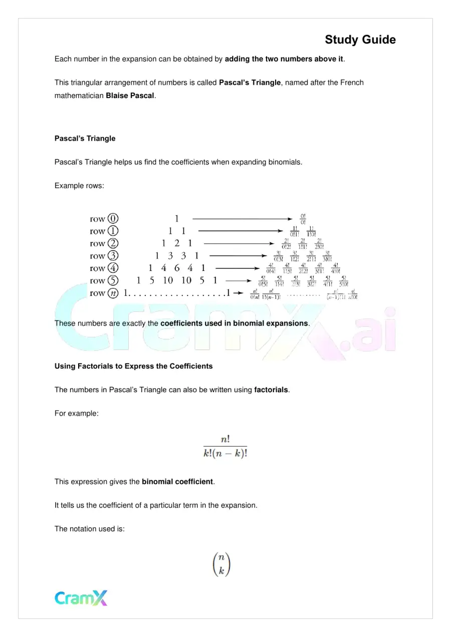 Algebra II – Additional Topics, page 10