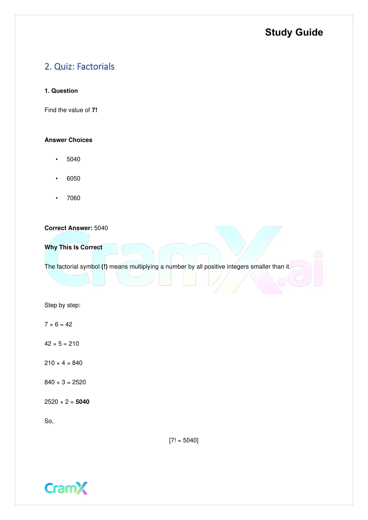 Algebra II – Additional Topics - Page 3 preview image