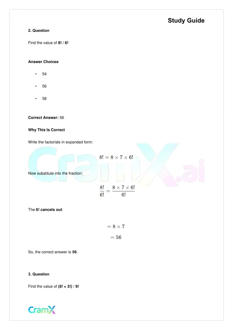 Algebra II – Additional Topics, page 4