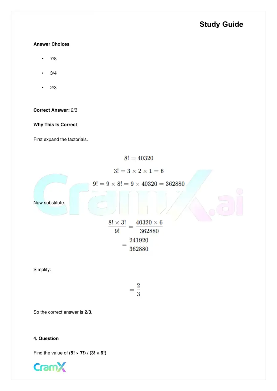 Algebra II – Additional Topics, page 5