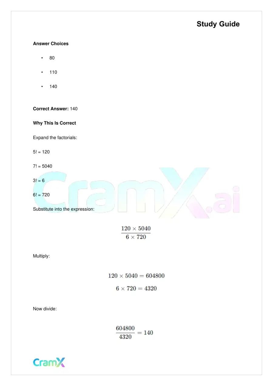 Algebra II – Additional Topics, page 6
