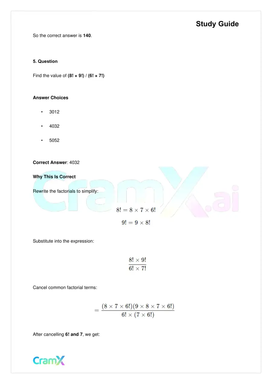 Algebra II – Additional Topics, page 7