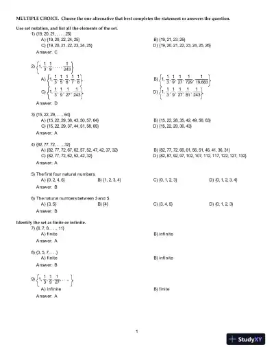 Test Bank For Essentials of College Algebra, 12th Edition - Page 3 preview image