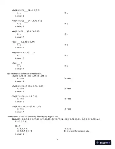Test Bank For Essentials of College Algebra, 12th Edition - Page 7 preview image