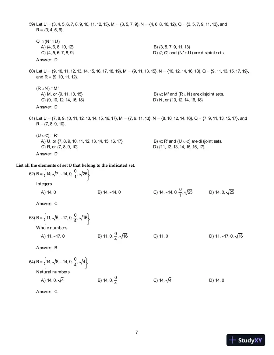 Test Bank For Essentials of College Algebra, 12th Edition, page 9