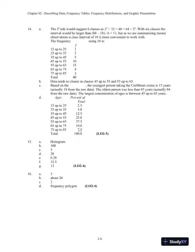 Solution Manual For Statistical Techniques In Business And Economics, 16th Edition - Page 10 preview image