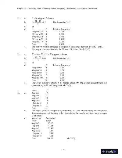 Solution Manual For Statistical Techniques In Business And Economics, 16th Edition - Page 9 preview image
