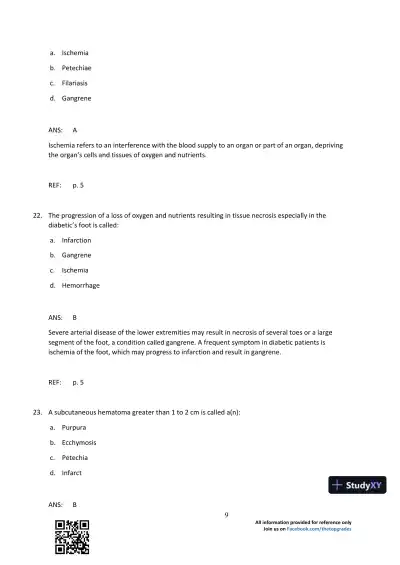 Comprehensive Radiographic Pathology 5th Edition Test Bank - Page 10 preview image