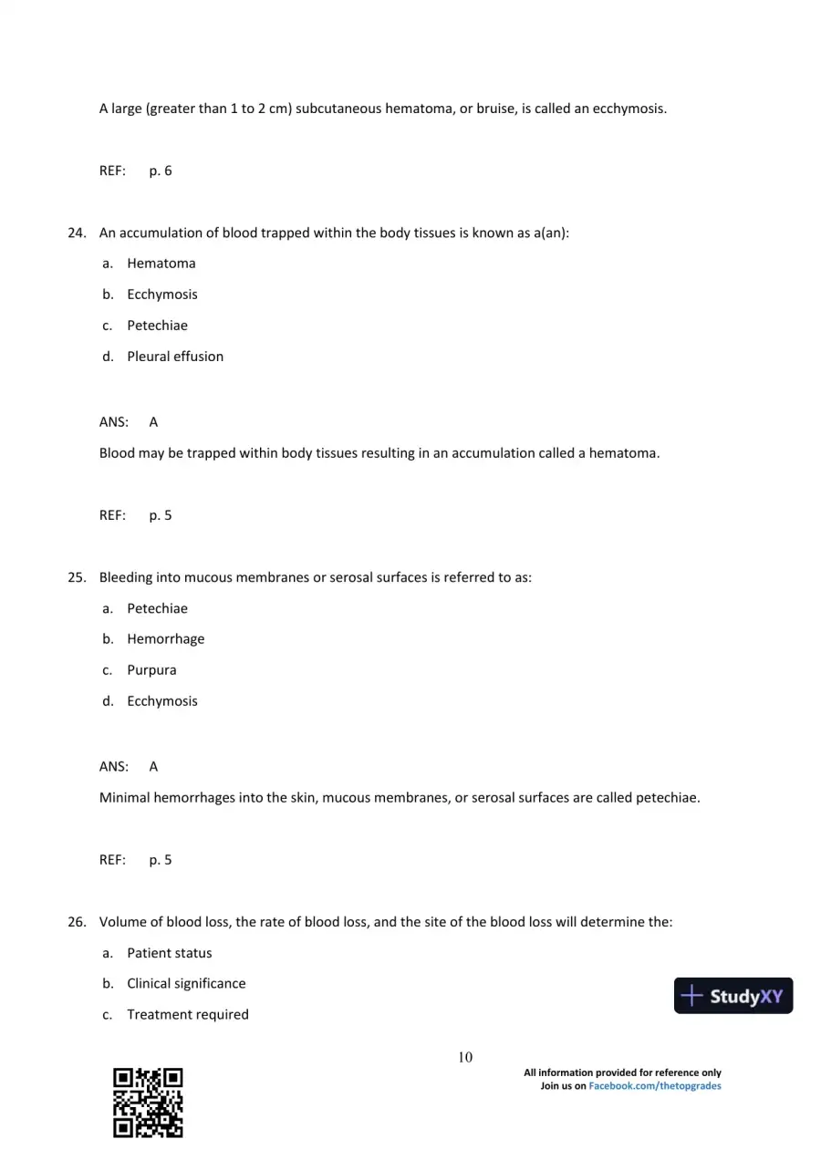 Comprehensive Radiographic Pathology 5th Edition Test Bank, page 11