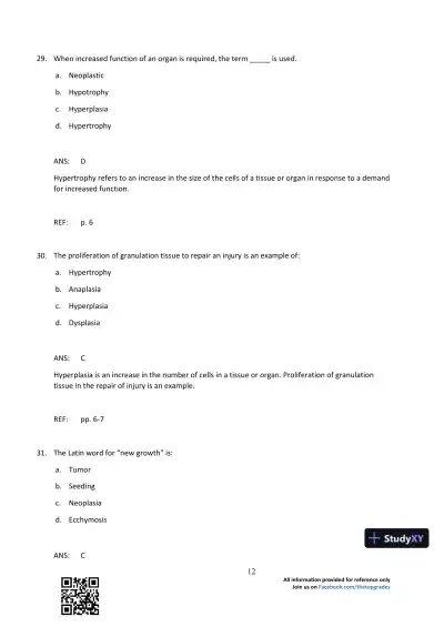 Comprehensive Radiographic Pathology 5th Edition Test Bank - Page 13 preview image
