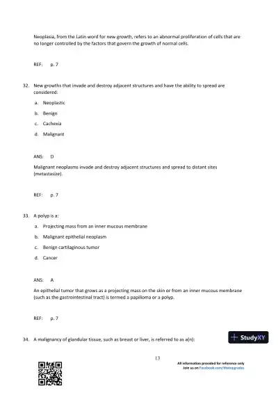 Comprehensive Radiographic Pathology 5th Edition Test Bank - Page 14 preview image
