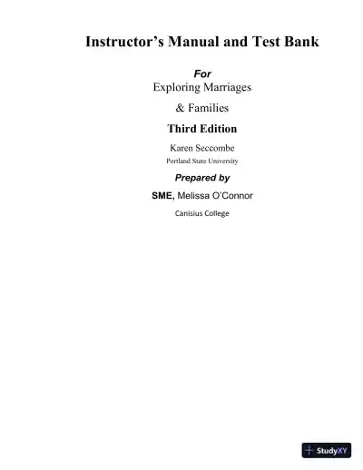 Class Notes for Exploring Marriages and Families, 3rd Edition - Page 1 preview image