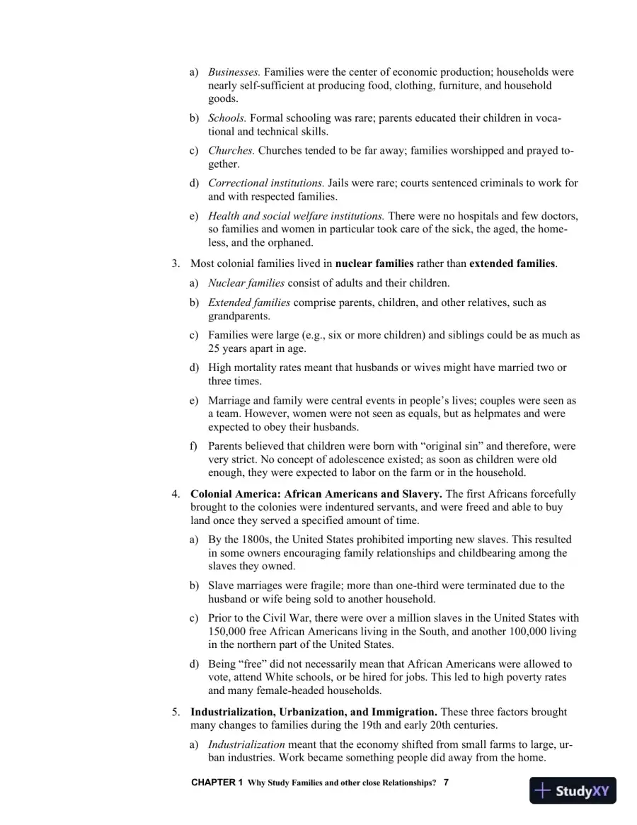 Class Notes for Exploring Marriages and Families, 3rd Edition, page 10
