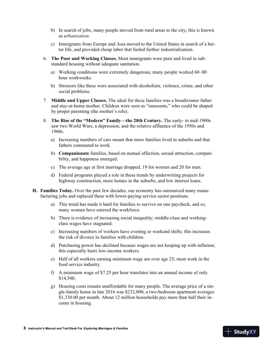 Class Notes for Exploring Marriages and Families, 3rd Edition, page 11