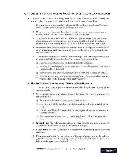 Class Notes for Exploring Marriages and Families, 3rd Edition - Page 12 preview image