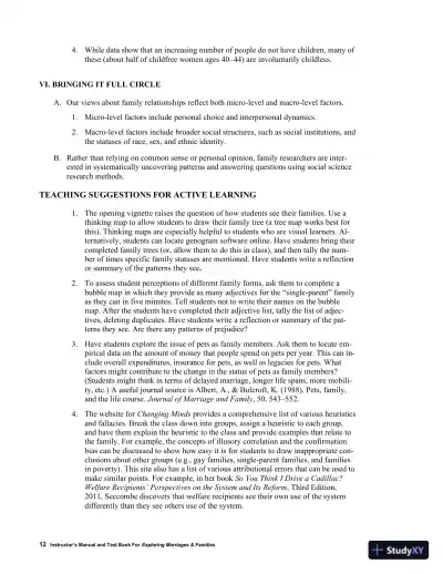 Class Notes for Exploring Marriages and Families, 3rd Edition - Page 15 preview image